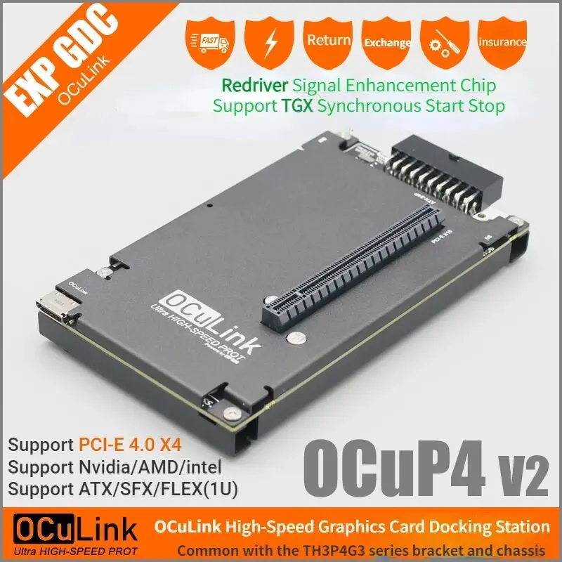 Oculink Egpu Mini Pc - OCuP4V2 OCuLink GPU Dock w ReDriver